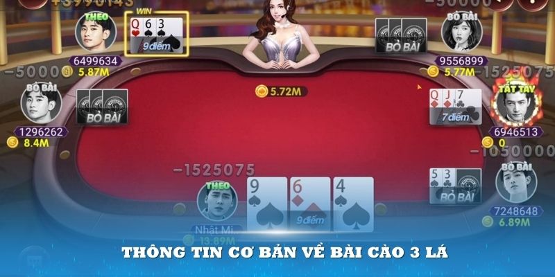 Thông tin cơ bản về bài cào 3 lá